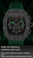 Load image into Gallery viewer, 2022 New Men's Automatic Mechanical Watch ONOLA Fashion Unique Luxury Diamond Inlaid Design Waterproof Silicon Tape Watches Men
