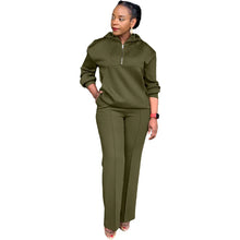 Load image into Gallery viewer, CM.YAYA Long Sleeve Women Set Loose Long Sleeve Hoodies Pant Suits 2024 Spring 2 Two Piece Sets Sporty Tracksuits Street Outfits