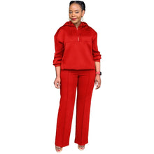 Load image into Gallery viewer, CM.YAYA Long Sleeve Women Set Loose Long Sleeve Hoodies Pant Suits 2024 Spring 2 Two Piece Sets Sporty Tracksuits Street Outfits
