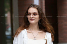 Load image into Gallery viewer, Ruiao Luxury high quality rimless diamond cut nylon lens UV400 Sunglasses fashion square metal legs glasses for men women