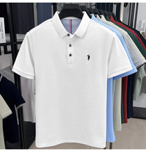 Load image into Gallery viewer, 100% pure cotton high-end brand men's short sleeve polo shirt summer fashion original pony embroidery golf Paul casual T-shirt