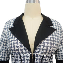Load image into Gallery viewer, Women Two Piece Sets Outfits Elegant Tweed Slim Shorts Short Coat Tops Lady Clothes Formal Business Office Work Suits