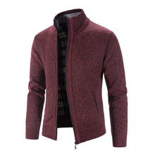 Load image into Gallery viewer, New Arrival Knitted Sweater Men Spring Autumn Casual Fleece Cardigan Men Sweaters Coats Solid Color Plus Size 3XL 5 Colors
