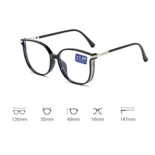Load image into Gallery viewer, Luxury Far Sight Reading Glasses for Women Blue Light Blocking Computer Eyewear New Trendy Cat Eye Eyeglasses for Women Men