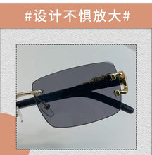 Load image into Gallery viewer, 1 PC Fashionable Women Men Sunglasses Frameless Rectangular Personalized Sunglasses for Daily Life Vintage Sun Glasses