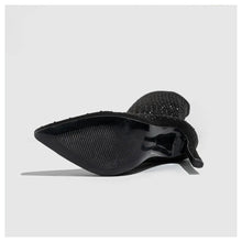 Load image into Gallery viewer, Bling Bling Rhinestones Faux Suede Elastic Women Thigh High Boots Fashion Autumn Winter High heels Over the Knee long Boots Shoe