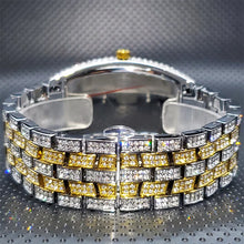 Load image into Gallery viewer, Stainless Steel Men's Watches Luxury Diamond Silver Iced Out Quartz Watch Top Brand 30M Waterproof Big Dial Tonneau Reloj Hombre