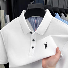 Load image into Gallery viewer, 100% pure cotton high-end brand men's short sleeve polo shirt summer fashion original pony embroidery golf Paul casual T-shirt