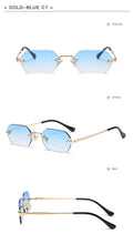 Load image into Gallery viewer, Vintage Rimless Polygon Sunglasses Women Men Luxury Brand Designer Popular Travel Small Frame Sun Glasses Ladies
