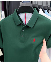 Load image into Gallery viewer, 100% pure cotton high-end brand men's short sleeve polo shirt summer fashion original pony embroidery golf Paul casual T-shirt