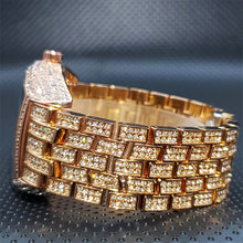 Load image into Gallery viewer, Stainless Steel Men's Watches Luxury Diamond Silver Iced Out Quartz Watch Top Brand 30M Waterproof Big Dial Tonneau Reloj Hombre