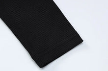 Load image into Gallery viewer, Europe Style Women's Autumn New Solid Color Round Neck Long Sleeve Tight Top Fashion Street Trouser Suit Women