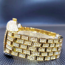 Load image into Gallery viewer, Stainless Steel Men's Watches Luxury Diamond Silver Iced Out Quartz Watch Top Brand 30M Waterproof Big Dial Tonneau Reloj Hombre