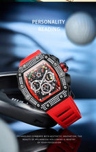 Load image into Gallery viewer, 2022 New Men's Automatic Mechanical Watch ONOLA Fashion Unique Luxury Diamond Inlaid Design Waterproof Silicon Tape Watches Men