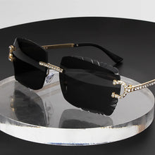 Load image into Gallery viewer, Fashion Rimless Square Sunglasses Vintage Diamond Brand Design Cut Lens Sun Glasses Men Women Metal Frame Luxury UV400 Eyewear