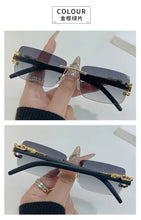 Load image into Gallery viewer, 1 PC Fashionable Women Men Sunglasses Frameless Rectangular Personalized Sunglasses for Daily Life Vintage Sun Glasses