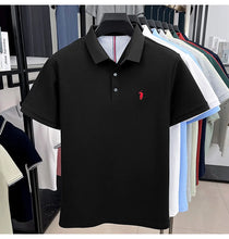 Load image into Gallery viewer, 100% pure cotton high-end brand men's short sleeve polo shirt summer fashion original pony embroidery golf Paul casual T-shirt