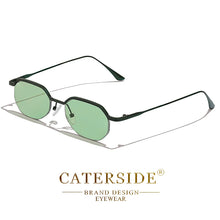 Load image into Gallery viewer, Caterside New Retro Small Frame Sunglasses Men's Polygonal Lenses Sun Glasses Women Business Travel Party Eyewear Summer Style