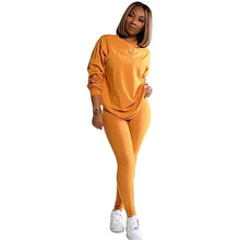 Load image into Gallery viewer, two piece set women 2 piece set stacked leggings clothes for women outfits stacked pants tracksuit female fall clothes