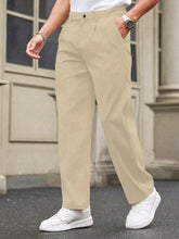 Load image into Gallery viewer, New Draped Straight Men Pants Fashion Business Loose CasualWide-leg Suit Pants,Pleated Trousers With Pockets For Boyfriend Husba