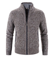 Load image into Gallery viewer, New Arrival Knitted Sweater Men Spring Autumn Casual Fleece Cardigan Men Sweaters Coats Solid Color Plus Size 3XL 5 Colors