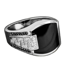 Load image into Gallery viewer, New 2023 Metal Glossy Rings for Men Geometric Width Signet Square Finger Punk Style Fashion Ring Jewelry Accessories Whole Sale