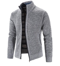 Load image into Gallery viewer, New Arrival Knitted Sweater Men Spring Autumn Casual Fleece Cardigan Men Sweaters Coats Solid Color Plus Size 3XL 5 Colors