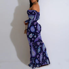 Load image into Gallery viewer, Women's Fall Off Shoulder Bodycon Dress Formal Long Sleeve Elegant Cocktail Party Maxi Dress Wedding Guest Dresses