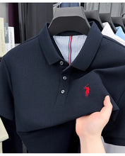 Load image into Gallery viewer, 100% pure cotton high-end brand men's short sleeve polo shirt summer fashion original pony embroidery golf Paul casual T-shirt