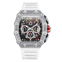 Load image into Gallery viewer, 2022 New Men's Automatic Mechanical Watch ONOLA Fashion Unique Luxury Diamond Inlaid Design Waterproof Silicon Tape Watches Men