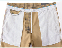 Load image into Gallery viewer, Luxury Brand Men's Stripe Plaid Casual Pants Men Army Green Four Seasons High Quality Business Trousers Men's Slim Straight Pant