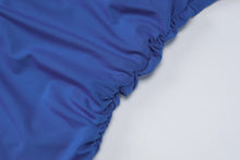 Load image into Gallery viewer, Cryptographic Sexy Draped Halter V Neck Maxi Dress for Women Summer Outfits for Women Club Party Backless Ruche Dresses Robes