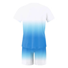 Load image into Gallery viewer, Men'S Summer Suit Short-Sleeved T-Shirt Top Loose Shorts Pure Cotton Letter Print Round Neck Outdoor Breathable Casual Men Wear