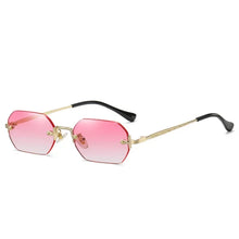 Load image into Gallery viewer, Vintage Rimless Polygon Sunglasses Women Men Luxury Brand Designer Popular Travel Small Frame Sun Glasses Ladies