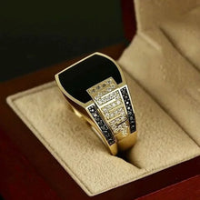 Load image into Gallery viewer, New 2023 Metal Glossy Rings for Men Geometric Width Signet Square Finger Punk Style Fashion Ring Jewelry Accessories Whole Sale