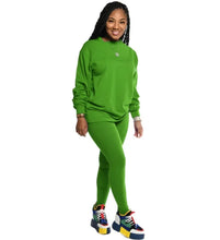 Load image into Gallery viewer, two piece set women 2 piece set stacked leggings clothes for women outfits stacked pants tracksuit female fall clothes