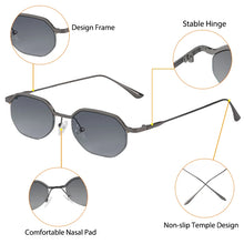 Load image into Gallery viewer, Caterside New Retro Small Frame Sunglasses Men's Polygonal Lenses Sun Glasses Women Business Travel Party Eyewear Summer Style