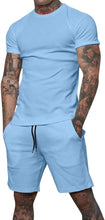 Load image into Gallery viewer, 2025 boutique men's shorts suit 2 piece clothing fashion summer casual sportswear and shorts suit