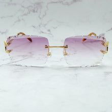 Load image into Gallery viewer, Rimless Sunglasses Men Carter Luxury Designer Vintage Sun Glasses Square Diamond Cut Fashion Shades Eyewear Gafas De Sol