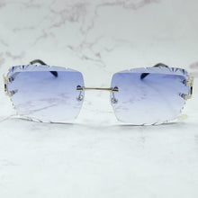 Load image into Gallery viewer, Rimless Sunglasses Men Carter Luxury Designer Vintage Sun Glasses Square Diamond Cut Fashion Shades Eyewear Gafas De Sol