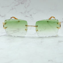Load image into Gallery viewer, Rimless Sunglasses Men Carter Luxury Designer Vintage Sun Glasses Square Diamond Cut Fashion Shades Eyewear Gafas De Sol