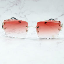 Load image into Gallery viewer, Rimless Sunglasses Men Carter Luxury Designer Vintage Sun Glasses Square Diamond Cut Fashion Shades Eyewear Gafas De Sol