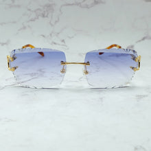Load image into Gallery viewer, Rimless Sunglasses Men Carter Luxury Designer Vintage Sun Glasses Square Diamond Cut Fashion Shades Eyewear Gafas De Sol