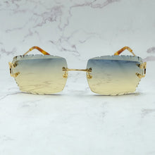 Load image into Gallery viewer, Rimless Sunglasses Men Carter Luxury Designer Vintage Sun Glasses Square Diamond Cut Fashion Shades Eyewear Gafas De Sol