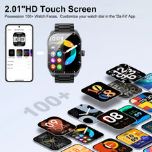 Load image into Gallery viewer, Karchilor 2024 Smart Watches For Men 2.01-inch curved screen Bluetooth call IP68 sports and fitness waterproof smartwatch
