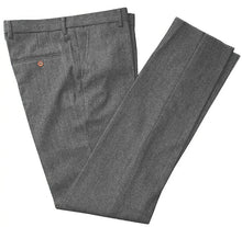 Load image into Gallery viewer, Classic mens pants Tweed Herringbone pants men dress pants Casual suit Trousers for wedding party Tailored Fit Brown Pants
