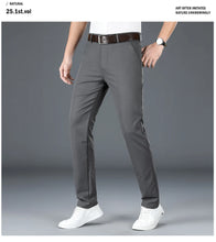Load image into Gallery viewer, 2024 Men&#39;s Spring Summer Fashion Business Casual Long Pants Suit Pants Male Elastic Straight Formal Trousers Plus Big Size 30-40
