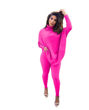 Load image into Gallery viewer, New Two Piece Set Women Fall Winter Clothing Solid Loose Top Leggings Sweatsuit Joggers Matching Set Wholesale Dropshipping 2020
