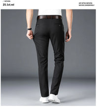 Load image into Gallery viewer, 2024 Men&#39;s Spring Summer Fashion Business Casual Long Pants Suit Pants Male Elastic Straight Formal Trousers Plus Big Size 30-40
