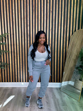 Load image into Gallery viewer, CM.YAYA Fashion Women&#39;s Set Long Sleeve Zipper Fly Hoodies and Jogger Cargo Pants 2023 Active Two 2 Piece Sets Outfit Tracksuit
